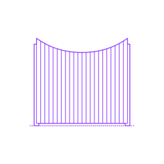 Buildings Fences Privacy Fence Scalloped Contour Svg Vector, Free Vectors File